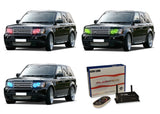 Land Rover-Range Rover-2006, 2007, 2008, 2009, 2010-LED-Halo-Headlights-RGB-WiFi Remote-LR-RR0610-V3HWI