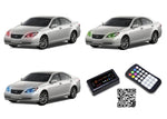 Lexus-ES350-2007, 2008, 2009-LED-Halo-Headlights-RGB-Bluetooth RF Remote-LX-ES30709-V3HBTRF