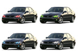 Lexus-is300-2001, 2002, 2003, 2004, 2005-LED-Halo-Headlights and Fog Lights-RGB-No Remote-LX-IS30105-V3HF