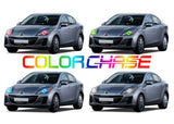 Mazda-3-2010, 2011, 2012, 2013-LED-Halo-Headlights-ColorChase-No Remote-MA-M31013-CCH
