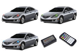 Mazda-6-2011, 2012, 2013-LED-Halo-Headlights-RGB-Colorfuse RF Remote-MA-M61113-V3HCFRF
