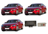 Mazda-6-2014, 2015-LED-Halo-Headlights-RGB-RF Remote-MA-M61415-V3HRF