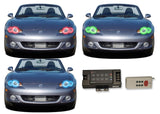 Mazda-Miata-2001, 2002, 2003, 2004, 2005-LED-Halo-Headlights-RGB-RF Remote-MA-MI0105-V3HRF