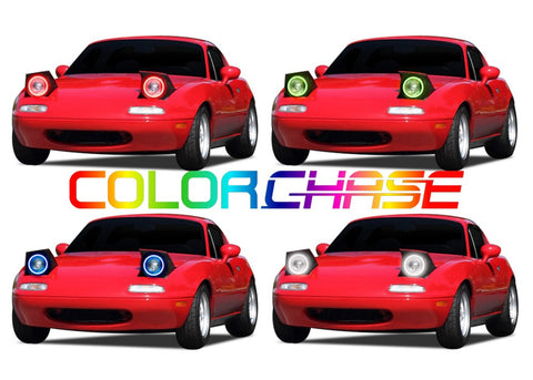 Mazda-Miata-1990, 1991, 1992, 1993, 1994, 1995, 1996, 1997,-LED-Halo-Headlights-ColorChase-No Remote-MA-MI9097-CCH