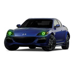 Mazda-RX8-2004, 2005, 2006, 2007, 2008-LED-Halo-Headlights-RGB-Bluetooth RF Remote-MA-RX80408-V3HBTRF