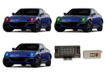 Mazda-RX8-2004, 2005, 2006, 2007, 2008-LED-Halo-Headlights-RGB-RF Remote-MA-RX80408-V3HRF