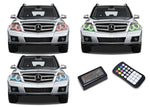Mercedes-GLK350-2013, 2014-LED-Halo-Headlights-RGB-Colorfuse RF Remote-MC-GLK1314-V3HCFRF