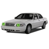 Mercury-Grand Marquis-2006, 2007, 2008, 2009, 2010, 2011-LED-Halo-Headlights-ColorChase-No Remote-ME-GM0611-CCH