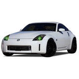 Nissan-350Z-2006, 2007, 2008-LED-Halo-Headlights-ColorChase-No Remote-NI-35Z0608-CCH