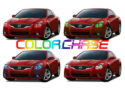 Nissan-Altima-2010, 2011, 2012-LED-Halo-Headlights-ColorChase-No Remote-NI-AL1012-CCH