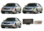 Nissan-Altima-2010, 2011, 2012-LED-Halo-Headlights-RGB-RF Remote-NI-ALS1012-V3HRF