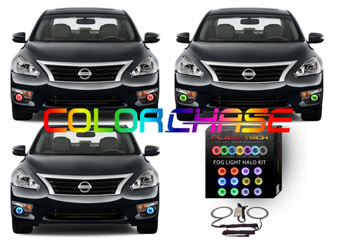 Nissan-Altima-2013, 2014, 2015-LED-Halo-Fog Lights-ColorChase-No Remote-NI-ALS1315-CCF