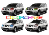 Nissan-Armada-2004, 2005, 2006, 2007, 2008, 2009, 2010, 2011, 2012, 2013, 2014-LED-Halo-Headlights-ColorChase-No Remote-NI-AR0414-CCH