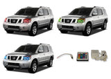 Nissan-Armada-2004, 2005, 2006, 2007, 2008, 2009, 2010, 2011, 2012, 2013, 2014-LED-Halo-Headlights-RGB-IR Remote-NI-AR0414-V3HIR