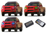 Nissan-Frontier-2001, 2002, 2003, 2004-LED-Halo-Headlights-RGB-Colorfuse RF Remote-NI-FR0104-V3HCFRF