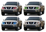 Nissan-Frontier-2005, 2006, 2007, 2008-LED-Halo-Headlights-RGB-No Remote-NI-FR0508-V3H