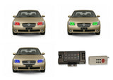 Nissan-Maxima-2002, 2003-LED-Halo-Headlights-RGB-RF Remote-NI-MX0203-V3HRF