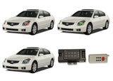 Nissan-Maxima-2007, 2008-LED-Halo-Headlights-RGB-RF Remote-NI-MX0708-V3HRF