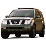 Nissan-Pathfinder-2005, 2006, 2007, 2008, 2009, 2010, 2011, 2012-LED-Halo-Headlights-RGB-Bluetooth RF Remote-NI-PF0512-V3HBTRF