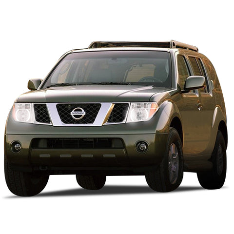 Nissan-Pathfinder-2005, 2006, 2007, 2008, 2009, 2010, 2011, 2012-LED-Halo-Headlights-White-RF Remote White-NI-PF0512-WHRF