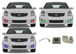 Nissan-Sentra-2007, 2008, 2009, 2010, 2011-LED-Halo-Fog Lights-RGB-IR Remote-NI-SE0711-V3FIR