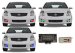 Nissan-Sentra-2007, 2008, 2009, 2010, 2011-LED-Halo-Fog Lights-RGB-RF Remote-NI-SE0711-V3FRF