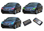 Nissan-Sentra-2013, 2014, 2015-LED-Halo-Headlights-RGB-Colorfuse RF Remote-NI-SE1315-V3HCFRF