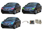 Nissan-Sentra-2013, 2014, 2015-LED-Halo-Headlights-RGB-IR Remote-NI-SE1315-V3HIR