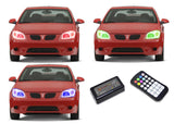 Pontiac-G5-2005, 2006, 2007, 2008, 2009, 2010-LED-Halo-Headlights-RGB-Colorfuse RF Remote-PO-G50510-V3HCFRF