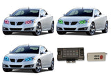 Pontiac-G6-2005, 2006, 2007, 2008, 2009, 2010-LED-Halo-Headlights-RGB-RF Remote-PO-G60510-V3HRF