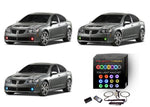 Pontiac-G8-2008, 2009-LED-Halo-Fog Lights-RGB-Bluetooth RF Remote-PO-G80809-V3FBTRF