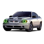 Pontiac-Grand Am-1995, 1996, 1997, 1998, 1999, 2000, 2001, 2002, 2003, 2004, 2005-LED-Halo-Headlights-RGB-Bluetooth RF Remote-PO-GA9505-V3HBTRF