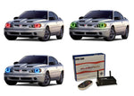 Pontiac-Grand Am-1995, 1996, 1997, 1998, 1999, 2000, 2001, 2002, 2003, 2004, 2005-LED-Halo-Headlights-RGB-WiFi Remote-PO-GA9505-V3HWI