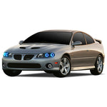 Pontiac-GTO-2004, 2005, 2006-LED-Halo-Headlights-RGB-Bluetooth RF Remote-PO-GT0406-V3HBTRF