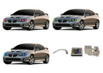 Pontiac-GTO-2004, 2005, 2006-LED-Halo-Headlights-RGB-IR Remote-PO-GT0406-V3HIR