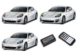 Porsche-Panamera-2010, 2011, 2012, 2013-LED-Halo-Headlights-RGB-Colorfuse RF Remote-PR-PA1013-V3HCFRF