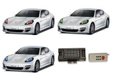 Porsche-Panamera-2010, 2011, 2012, 2013-LED-Halo-Headlights-RGB-RF Remote-PR-PA1013-V3HRF