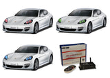 Porsche-Panamera-2010, 2011, 2012, 2013-LED-Halo-Headlights-RGB-WiFi Remote-PR-PA1013-V3HWI
