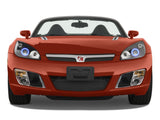 Saturn-Sky-2007, 2008, 2009, 2010-LED-Halo-Headlights-ColorChase-No Remote-ST-SK0710-CCH
