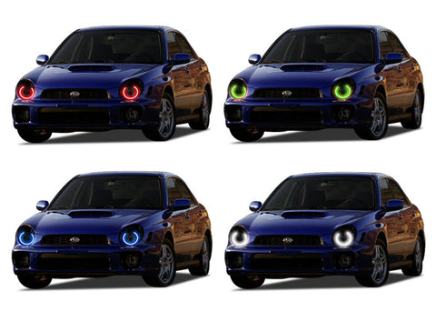 Subaru-Impreza-2002, 2003-LED-Halo-Headlights-RGB-No Remote-SU-WR0203-V3H