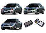 Subaru-Impreza-2006, 2007-LED-Halo-Headlights-RGB-Colorfuse RF Remote-SU-WR0607-V3HCFRF