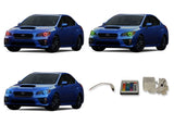 Subaru-Impreza-2015, 2016, 2017, 2018-LED-Halo-Headlights-RGB-IR Remote-SU-WR1516-V3HIR