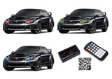 Subaru-Impreza-2008, 2009, 2010, 2011, 2012, 2013, 2014-LED-Halo-Headlights-RGB-Bluetooth RF Remote-SU-WRS0814-V3HBTRF
