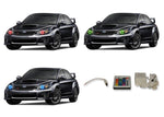 Subaru-Impreza-2008, 2009, 2010, 2011, 2012, 2013, 2014-LED-Halo-Headlights-RGB-IR Remote-SU-WRS0814-V3HIR