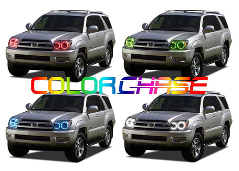 Toyota-4Runner-2003, 2004, 2005-LED-Halo-Headlights-ColorChase-No Remote-TO-4R0305-CCH