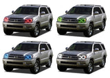 Toyota-4Runner-2003, 2004, 2005-LED-Halo-Headlights-RGB-No Remote-TO-4R0305-V3H
