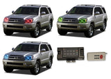 Toyota-4Runner-2003, 2004, 2005-LED-Halo-Headlights-RGB-RF Remote-TO-4R0305-V3HRF