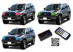 Toyota-4Runner-2006, 2007, 2008, 2009-LED-Halo-Headlights-RGB-Bluetooth RF Remote-TO-4R0609-V3HBTRF