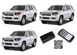 Toyota-4Runner-2010, 2011, 2012, 2013-LED-Halo-Headlights-RGB-Bluetooth RF Remote-TO-4R1013-V3HBTRF