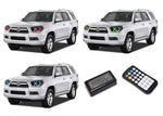 Toyota-4Runner-2010, 2011, 2012, 2013-LED-Halo-Headlights-RGB-Colorfuse RF Remote-TO-4R1013-V3HCFRF